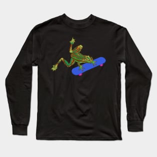 Skating Frog Long Sleeve T-Shirt